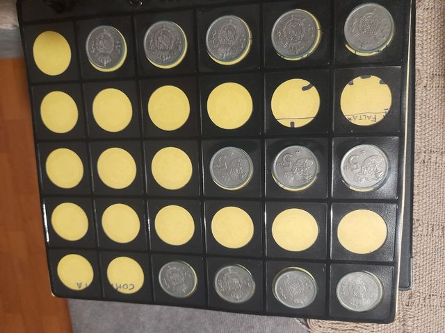 Colección monedas Franco y Juan Carlos 1