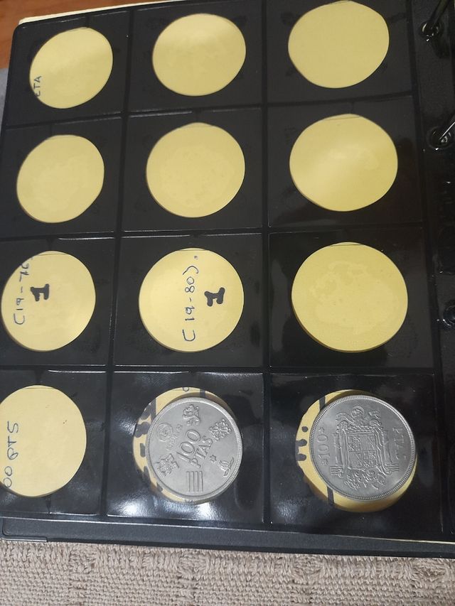 Colección monedas Franco y Juan Carlos 1