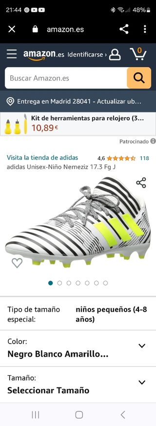 Zapatos de fútbol ADIDAS.
