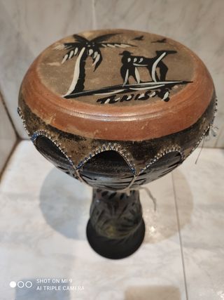 Timbal africano de porcelana