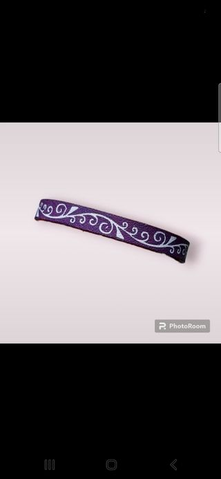 Bracciale viola in cuoio