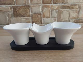 Conjunto salsera ceramica
