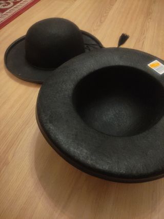 Sombrero redondo negro