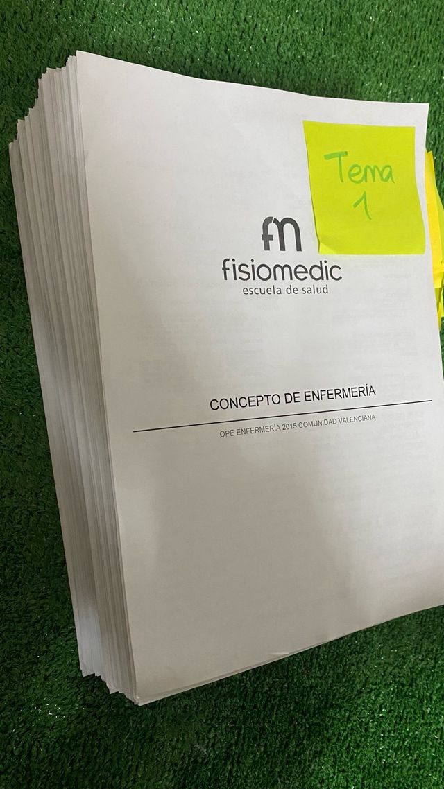 Apuntes oposición enfermería 2015