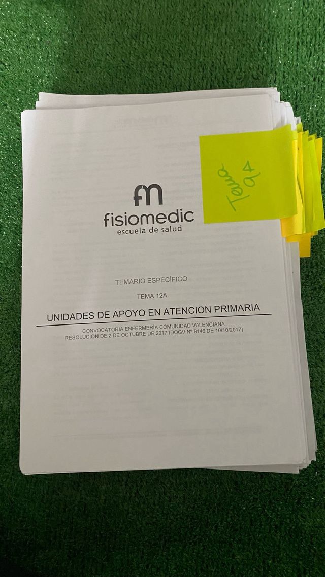 Apuntes oposición enfermería 2015