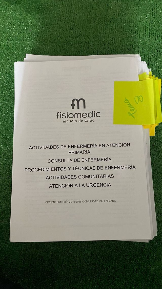 Apuntes oposición enfermería 2015