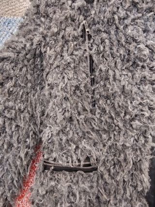 Chaquetón lana gris "Sfera"