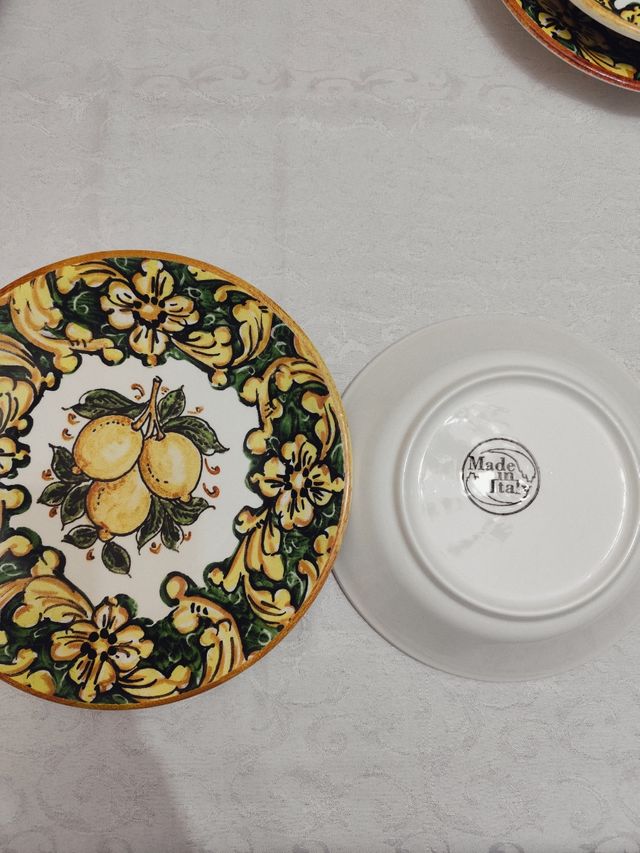 Set servizio piatti ceramica pezzi 10 da 5 persone