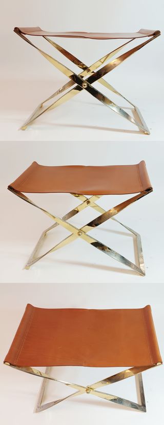 TABURETE PLEGABLE. Estilo PK91 Fritz Hansen.