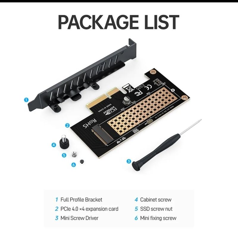 M.2 NVMe PCLe 4.0/3.0 64Gbs Expansor afbeelding 2