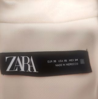 Chaqueta blanca Zara. Talla XS