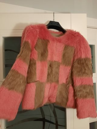 CHAQUETA BIMBA Y LOLA DE PELO NATURAL