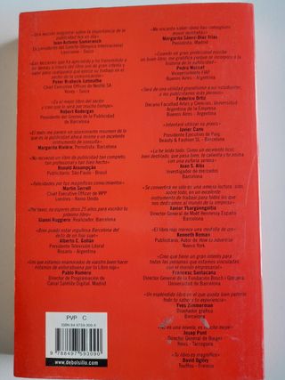 El Libro Rojo de la Publicidad. Luis Bassat.