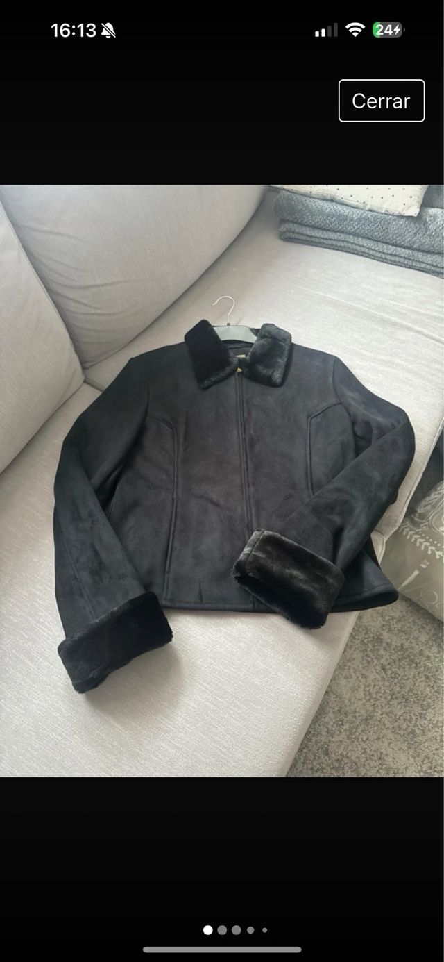 Cazadora biker negra