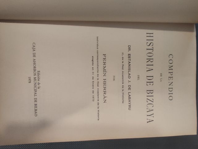 Compendio de la historia de Bizcaya 