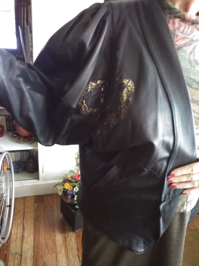 Chaqueton piel y ante. Talla L/XL Vintage.