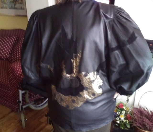 Chaqueton piel y ante. Talla L/XL Vintage.