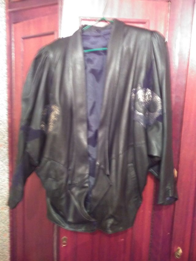 Chaqueton piel y ante. Talla L/XL Vintage.