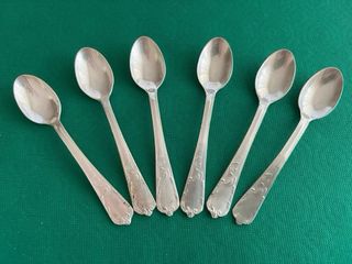 cucchiaini moka placcati argento