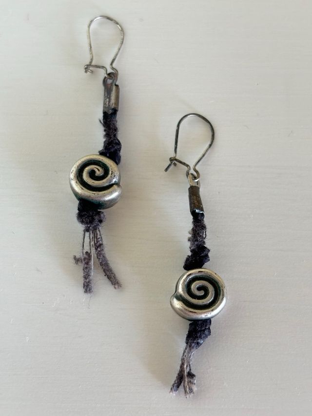 Pendientes negros 5cm de Natura 