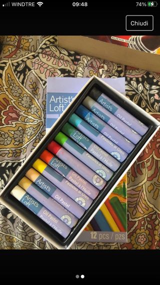 12 colori a cera nuovi