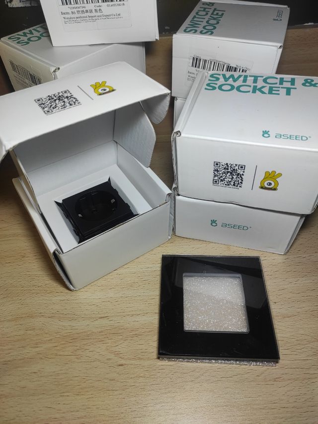 Enchufe alta gama cristal templado