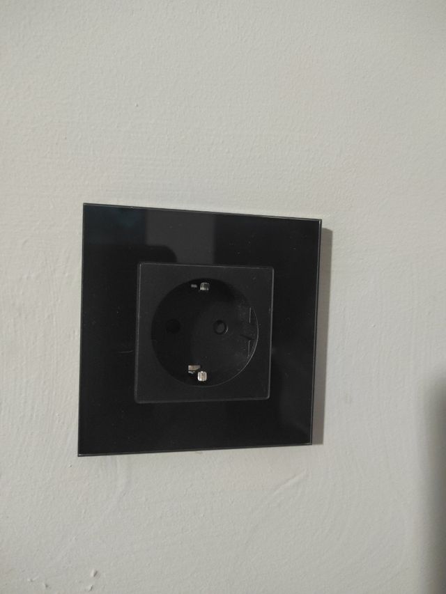 Enchufe alta gama cristal templado