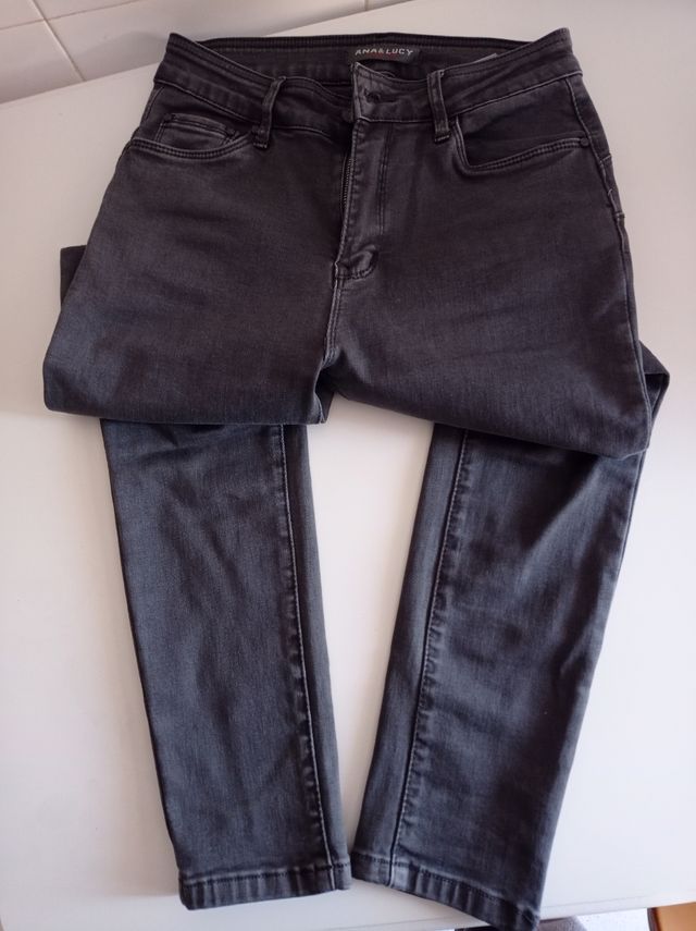 Pantaloni skinny grigi, taglia S