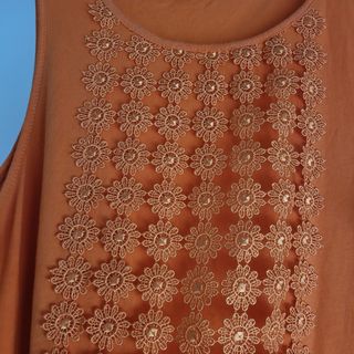 Top naranja Massimo Dutti