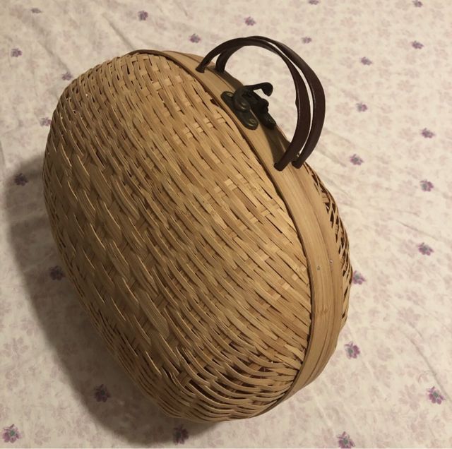 borsa a bauletto bambu’ naturale