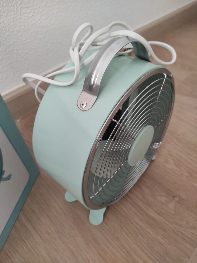 Ventilador retro turquesa