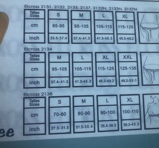 Espaldillera Elcross Light talla XL