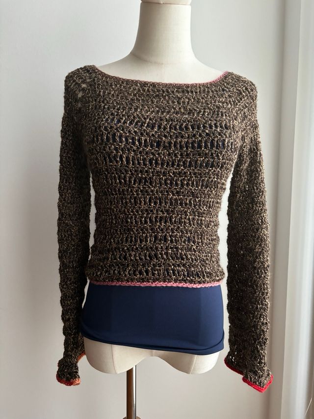 top/maglia con maniche a campana