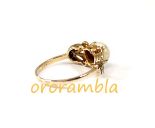 Anillo oro 18k perla 