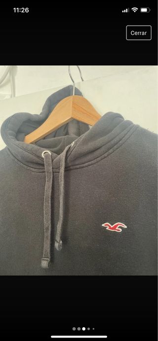 sudadera negra hollister