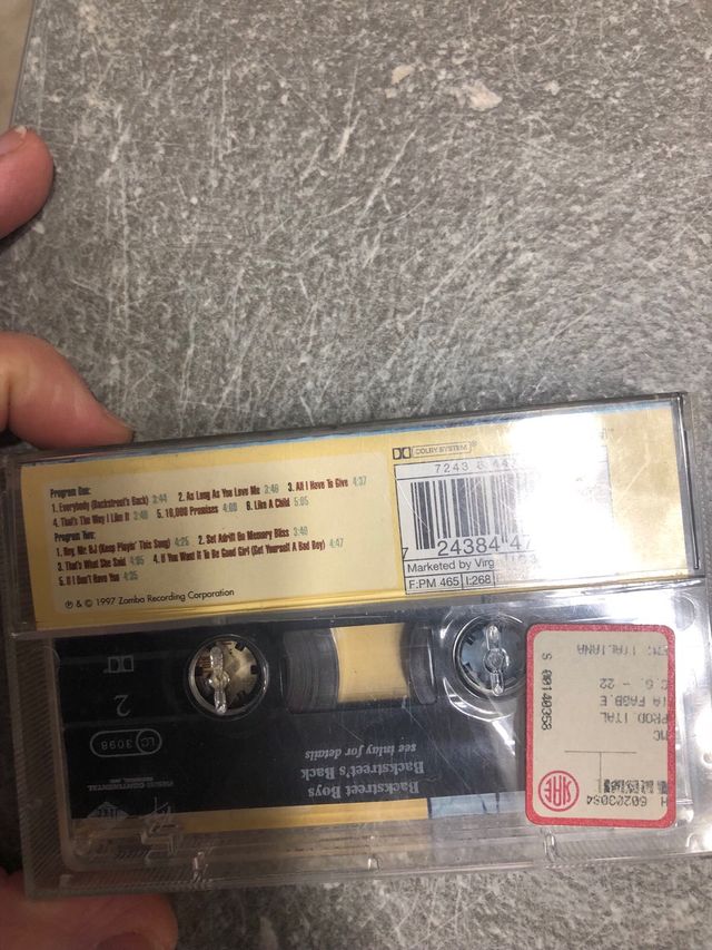 Musicassetta Backstreet boys