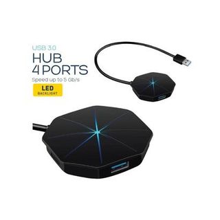 HUB USB 4 PUERTOS CON LUZ LED