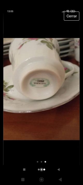 Juego de café o té. Porcelana