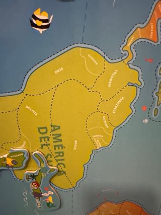 puzzle madera mapa mundi
