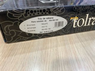 Juego sábanas bordado Tolrá 90 cms NUEVO