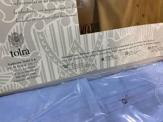 Juego sábanas bordado Tolrá 90 cms NUEVO