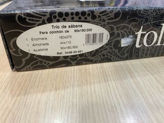 Juego sábanas bordado Tolrá 90 cms NUEVO