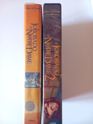 VHS - Jorobado de Notre Dame 1 y 2