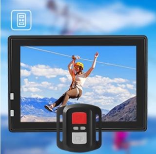 cámara de acción victure 4k con palo selfie