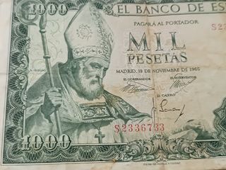 BILLETE DE 1000 PESETAS. 1965. SAN ISIDORO