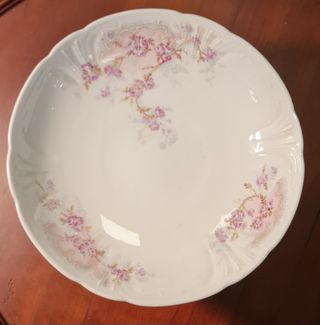 Tartero o Compotier Limoges Willian Guerin XIX