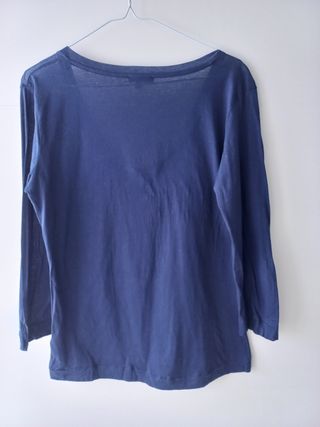 Camiseta azul marino Massimo Dutti