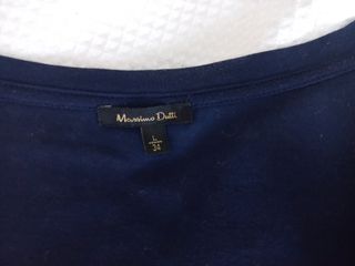 Camiseta azul marino Massimo Dutti