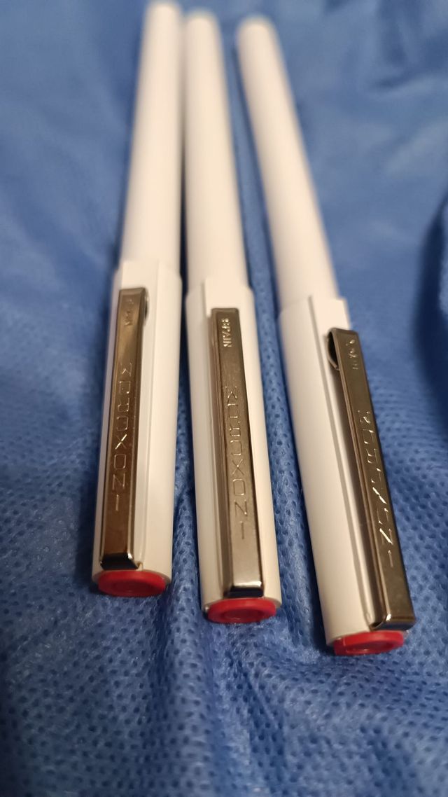 LOTE 3 ROTULADORES INOXCROM ROJO