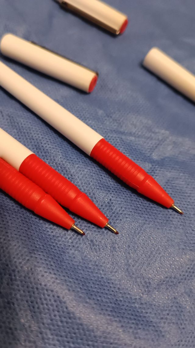 LOTE 3 ROTULADORES INOXCROM ROJO